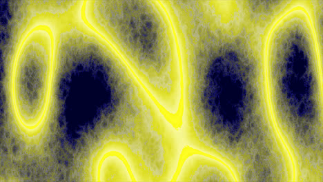 Looping-animations-of-a-yellow-and-blue-amorphous-or-organic-design