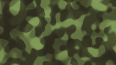 Looping-animations-of-a-muted-green-and-gray-liquid-camouflage-like-pattern