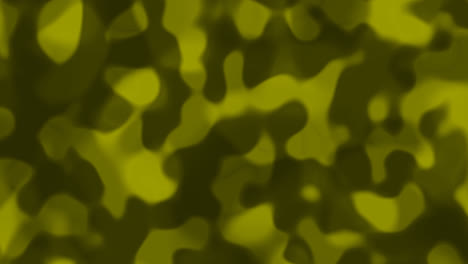Looping-animations-of-yellow-and-green-camouflage-like-pattern