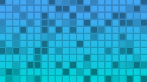 Looping-Animation-Von-Blauen-Und-Aquafarbenen-Kacheln,-Die-Farbe-Und-Muster-ändern