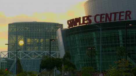 The-sun-shines-through-the-glass-windows-of-Staples-Center-Los-Angeles-3