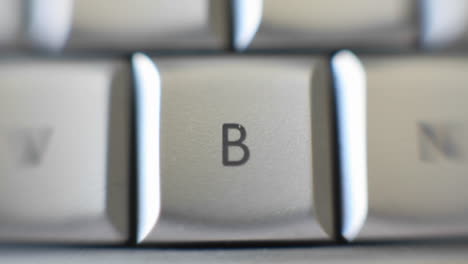The-capital-letter-B-on-a-keyboard-brought-into-focus
