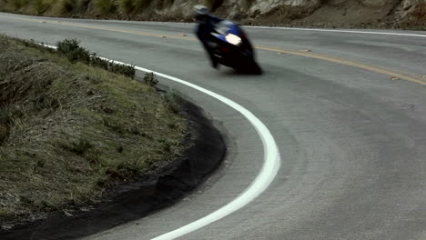 Motorcycle-on-a-winding-mountain-road