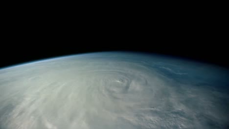 Shots-Of-The-Earth-From-Space-Including-A-Large-Storm