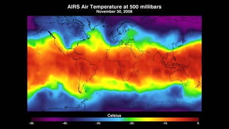 El-Mapa-De-La-NASA-Indica-La-Temperatura-Del-Aire-Sobre-La-Tierra-En-Milibares.