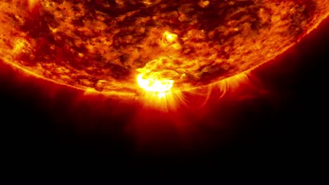 Nasa-Footage-Of-The-Surface-Of-The-Sun-And-Solar-Flares