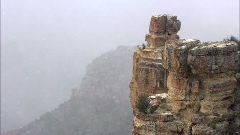 Heavy-Snow-Falls-On-The-Rim-Of-The-Grand-Canyon