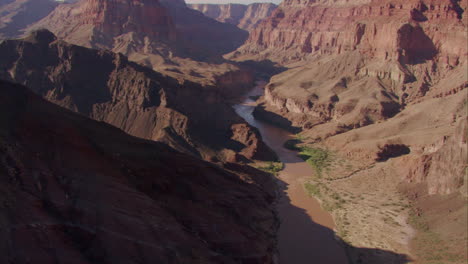 Aerial-Over-The-Colorado-River-In-The-Grand-Canyon