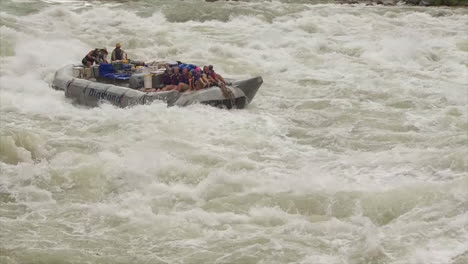 Spectacular-Shot-Of-White-Water-Rafters-Navigating-The-Grand-Canyon