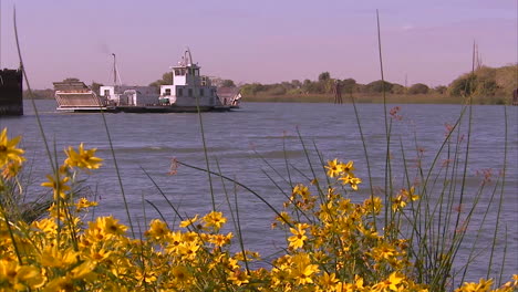 Commercial-Barges-On-The-American-Or-Sacramento-River-In-The-San-Joaquin-Delta-Of-California