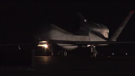 The-Rq4-Drone-Surveillance-Aircraft-Is-Rolled-Out-At-Night-At-An-Undisclosed-Us-Military-Base