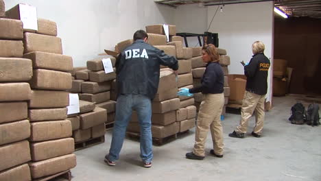 The-Dea-Confiscates-Thousands-Of-Pounds-Of-Illegal-Drugs-From-A-Mexican-Drug-Tunnel-At-Otay-Mesa-California