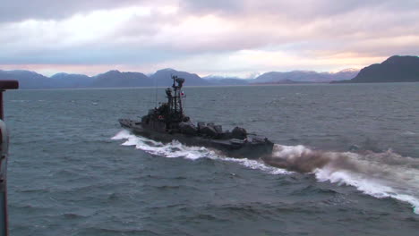 A-Chilean-Navy-Vessel-Patrols-The-Coast-Of-Patagonia
