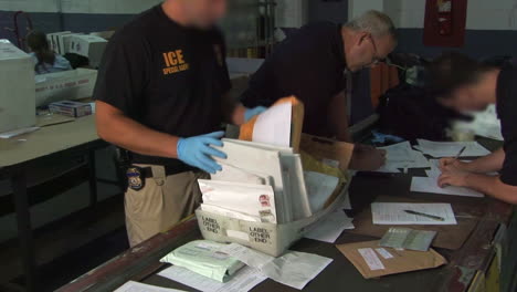 Special-Agents-From-The-Us-Immigration-And-Customs-Service-Confiscate-Illegal-Pharmaceuticals