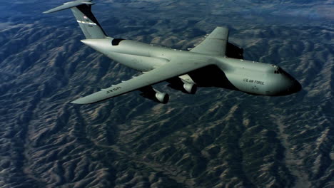 Aerials-Of-The-Us-Air-Force-Air-Mobility-Command-C5-In-Flight-4