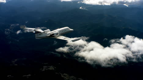 Aerials-Of-The-Us-Air-Force-Air-Mobility-Command-C21-Executive-Us-Government-Jet-In-Flight-10