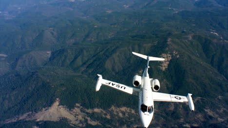 Aerials-Of-The-Us-Air-Force-Air-Mobility-Command-C21-Executive-Us-Government-Jet-In-Flight-11