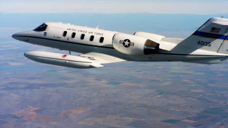 Aerials-Of-The-Us-Air-Force-Air-Mobility-Command-C21-Executive-Us-Government-Jet-In-Flight-14