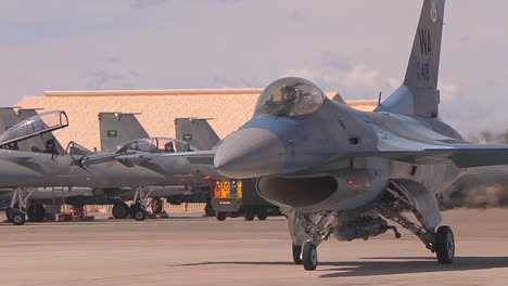 Fighter-Jets-From-The-Balkan-Countries-Taxi-On-A-Runway