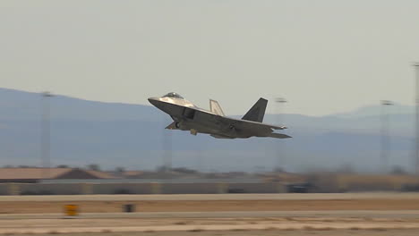 Air-Force-F35-Fighter-Jet-Taking-Off-From-An-Airbase