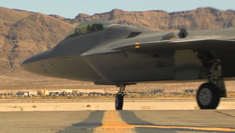 Air-Force-F35-Fighter-Jet-Taxiing-On-A-Runway