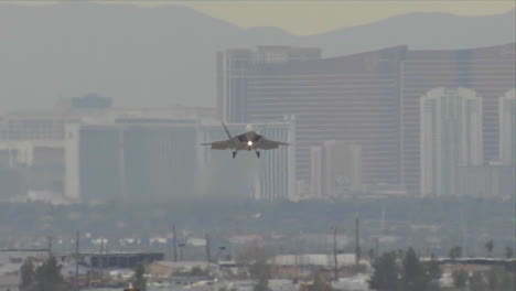 Air-Force-F35-Fighter-Jet-Landing-At-Nellis-Air-Force-Base-Las-Vegas-Nevada