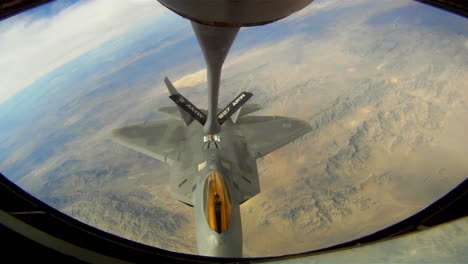 An-Air-Force-F35-Fighter-Jet-Refuels-In-Midair