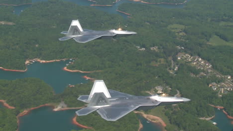 Aerials-Of-The-Us-Air-Force-Air-Mobility-Command-F35-Lightnings-In-Flight