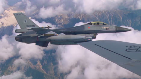 Aerial-Of-An-F16-In-Flight