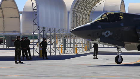 F35-Air-Force-Jet-Parked-On-Runway