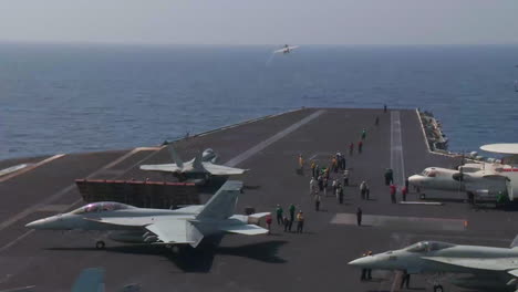 Various-Jet-Aircraft-Take-Off-From-The-Deck-Of-An-Aircraft-Carrier-8
