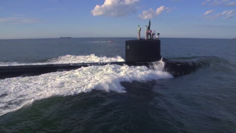 Excellent-Aerials-Over-A-Submarine-At-Sea-2