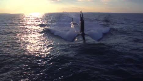 Excellent-Aerials-Over-A-Submarine-At-Sea-8