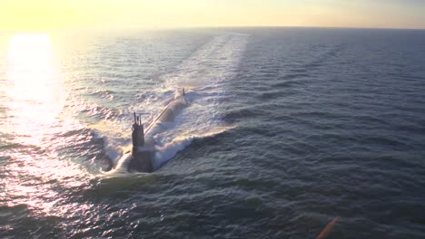 Excellent-Aerials-Over-A-Submarine-At-Sea-9