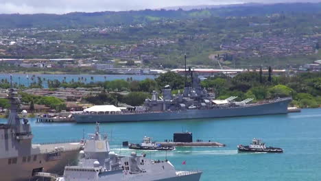 A-Submarine-Moves-Through-Pearl-Harbor-Hawaii-1