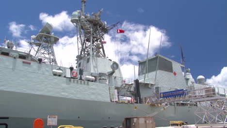Her-Majestys-Canadian-Ship-Calgary-At-Dock