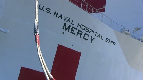Usns-Mercy-Hospital-Ship-At-Dock
