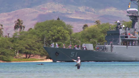 A-Colombian-Navy-Ship-At-Sail