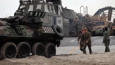 Marine-Forces-Use-Amphibious-Assault-Vehicles-For-A-Beach-Landing-1