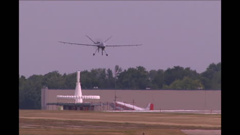 The-Rq4-Drone-Surveillance-Aircraft-Landing