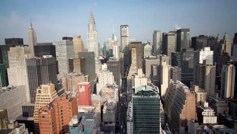 Manhattan-Skyline-Blick-Morgen