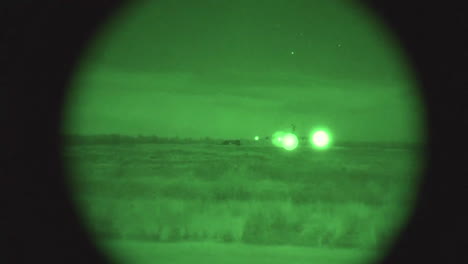 Night-Vision-Footage-Of-Us-Air-Force-C17-Landing