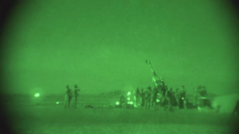 Night-Vision-Footage-Of-Artillery-Firing