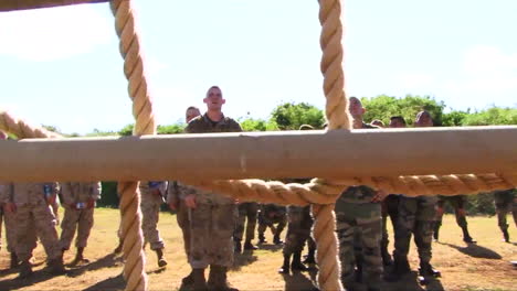 Marines-In-Basic-Training-Go-Through-Various-Workout-Drills-Such-As-Rope-Training-1