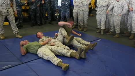 Marines-And-Sailors-Are-Tasered-As-Part-Of-Basic-Training-For-A-Mission