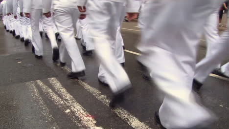 United-States-Navy-Sailors-Parade-Through-The-Streets-Of-Boston