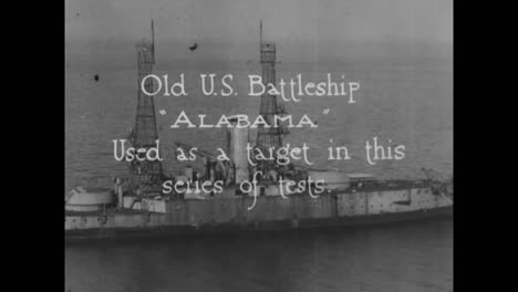Die-Us-armee-Bombardiert-Erstmals-Schiffe,-Um-Den-Luftkrieg-Zu-Testen,-Einschließlich-Des-Einsatzes-Chemischer-Waffen-Im-Jahr-1921