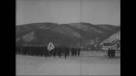 The-Russian-Army-Marches-In-Formation-Near-Vladivostok-Siberia-Russia-From-1918-2