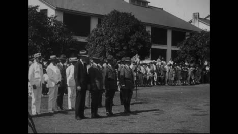 Charles-Lindbergh-Reviews-The-Troops-At-Fort-Amador-And-Famed-Mexican-Aviator-Emilio-Carranza-Arrives-In-The-Us-In-1928