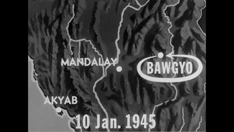 Us-Planes-Bomb-Japanese-Forward-Bases-In-Bawgyo-Burma-In-1945
